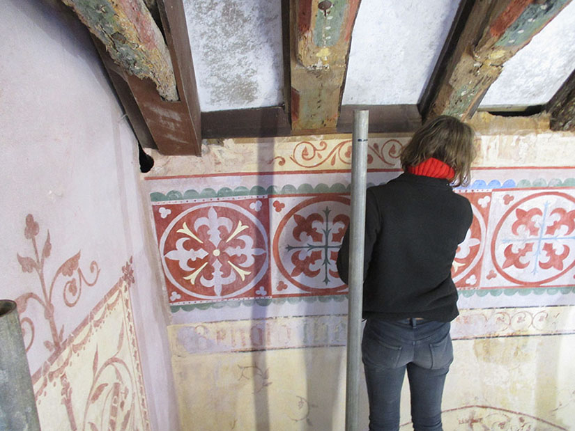 north wall repainted